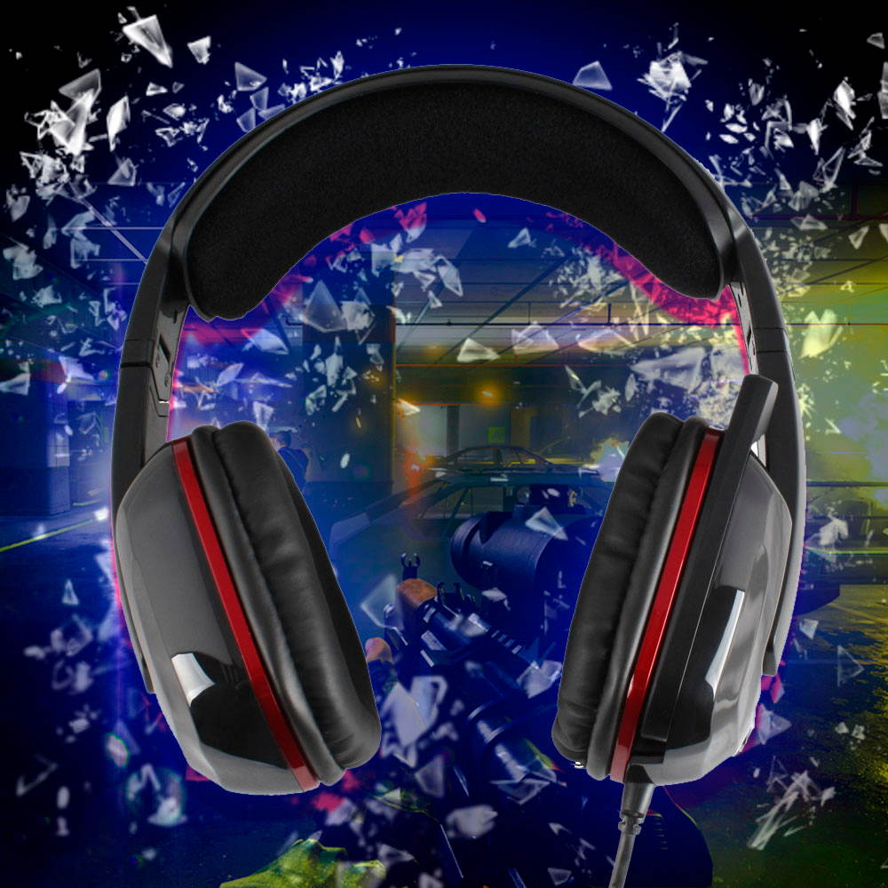 Somic G909 Vitual 7.1 Surround Vibration Gaming Headset Extreme Bass Over Ear Esport Game Earphone Headphones LED Light USB Wired with Microphone