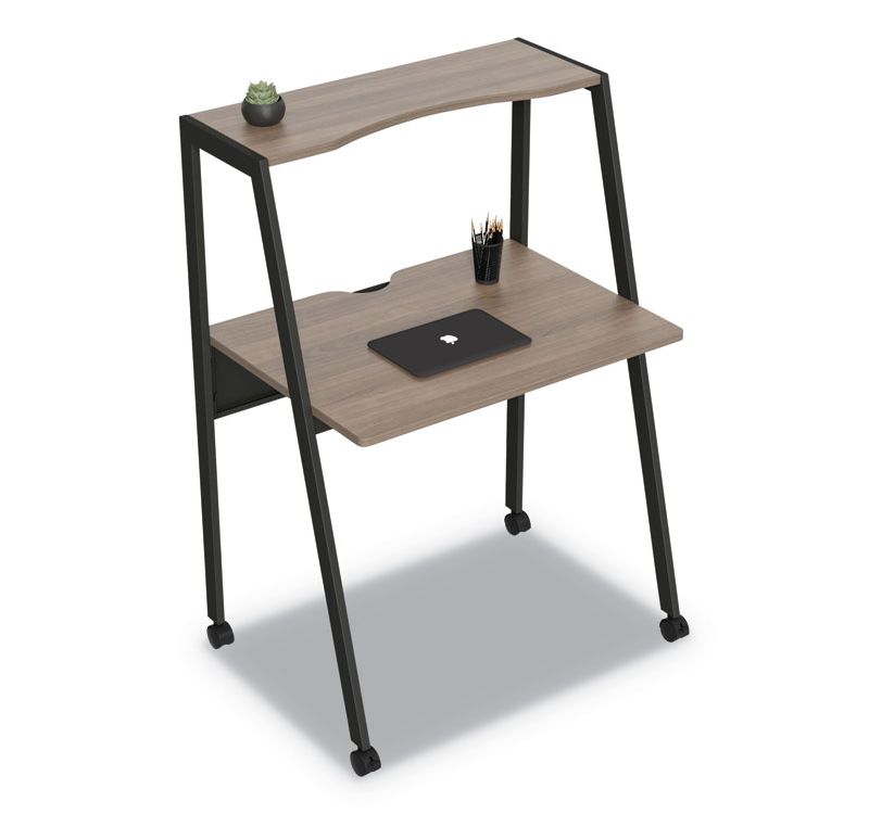 Linea Italia(R) Kompass Flexible Home/Office Desk, 33 x 23.75 x 48, Mocha SH764MOC