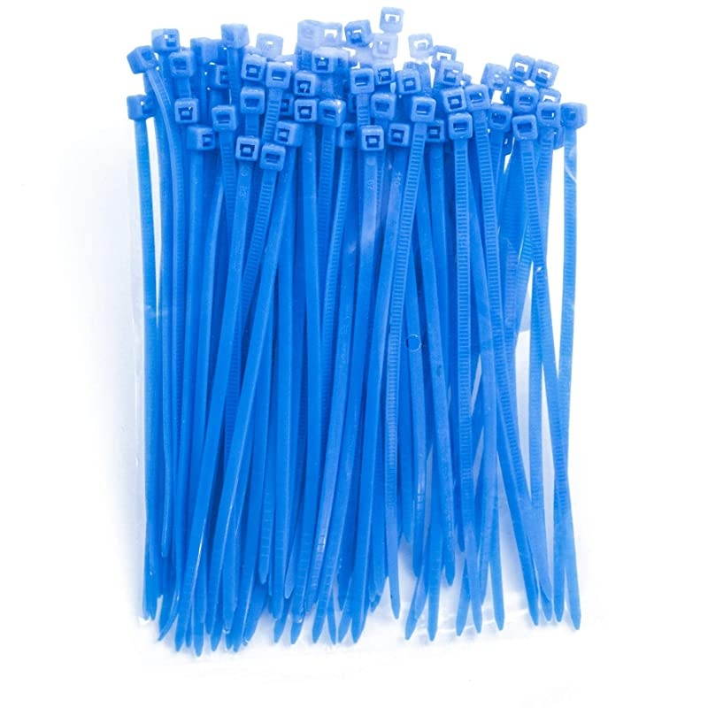 Inch Zip Ties 300pcs Nylon Cable Ties BLUE