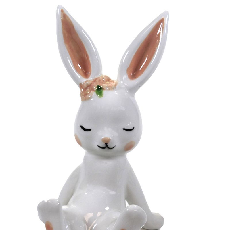 Easter 5.5" Frolicking Bunnies Rabbit Set/2 Spring  -  Decorative Figurines