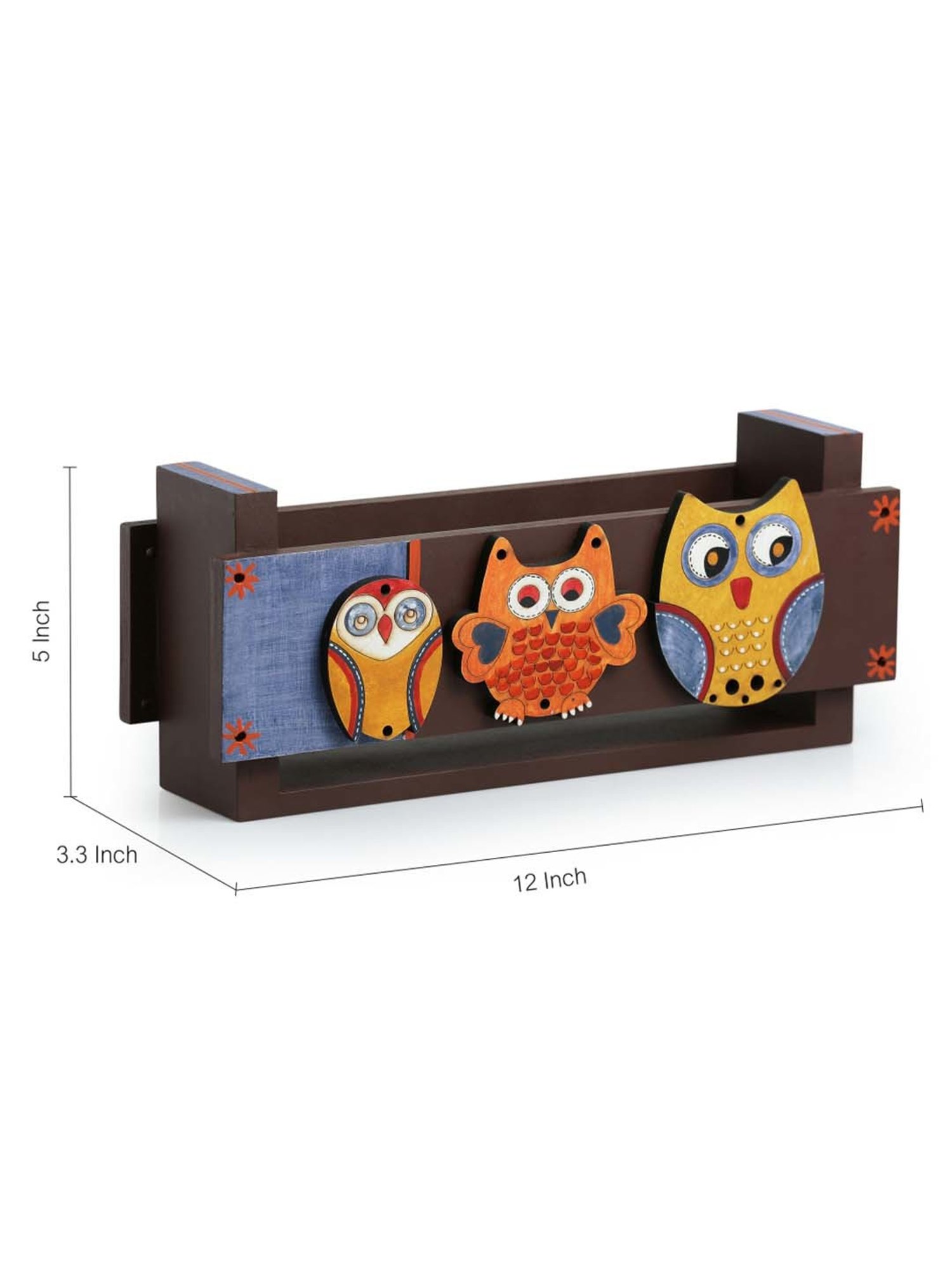 ExclusiveLane The Dancing Peacock Brown Sheesham Wood Napkin Holder - Set of 1