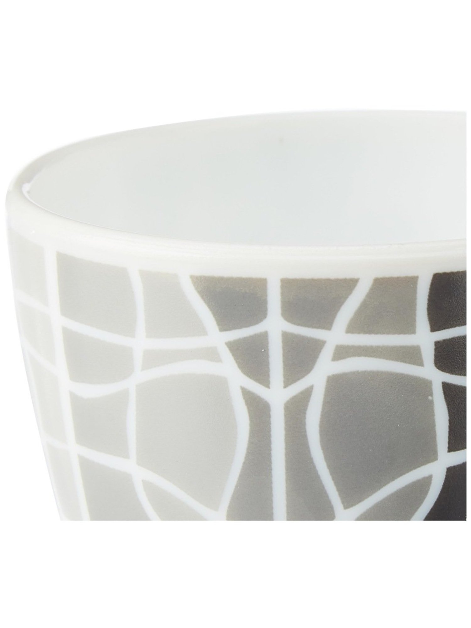 Larah by Borosil White Ceramic Opalware Cup and Saucer Set of 12 140ml