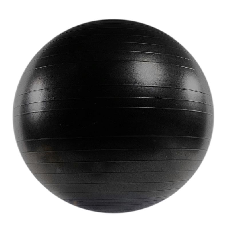 Power Systems Versa PRO Stability Inflatable Exercise Workout Ball Equipment for Home or Gym Balance & Strength Gain, 65 Centimeter/25.5 Inch (Black)
