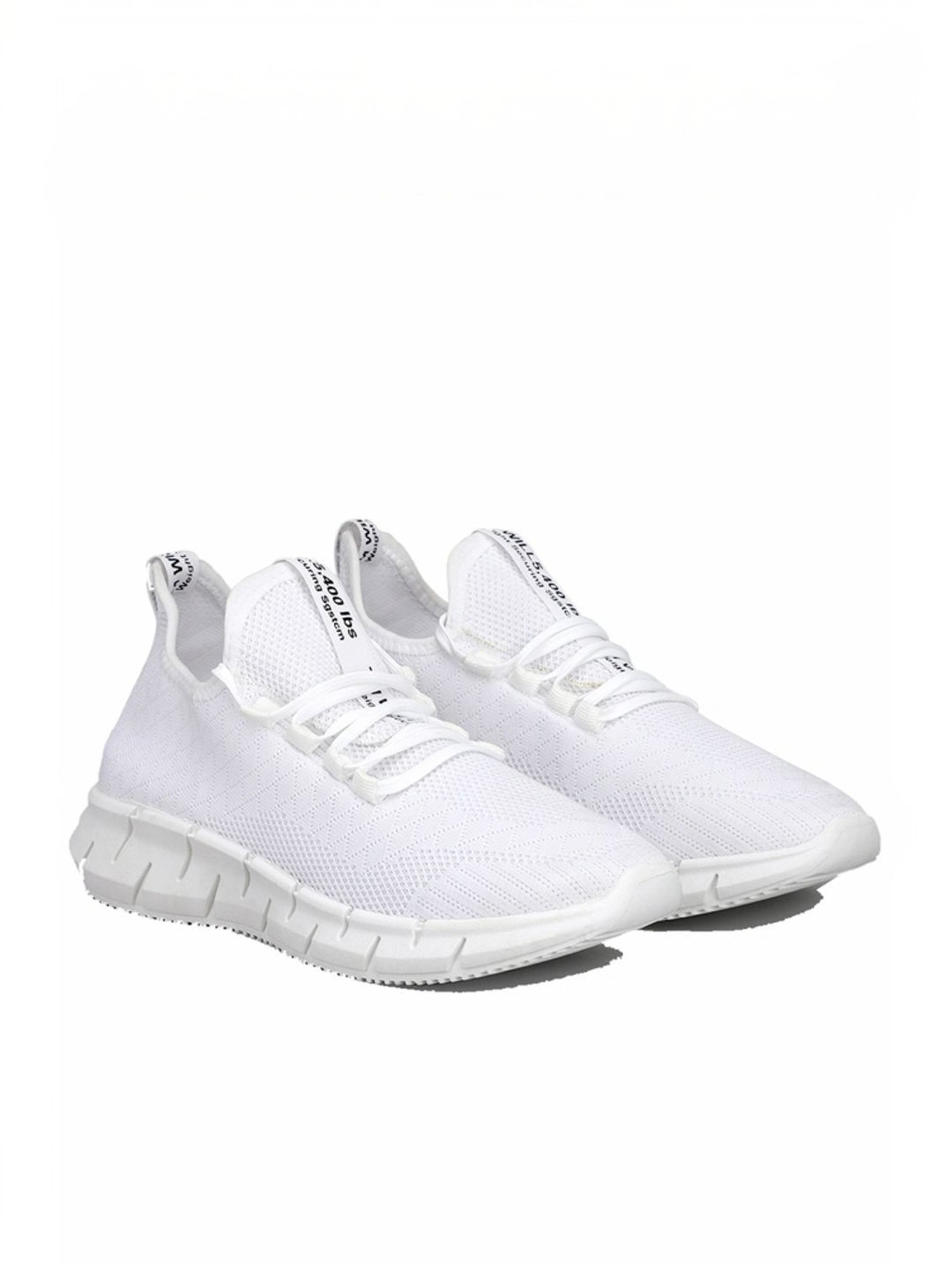 Rapid Box Men's White Running Shoes