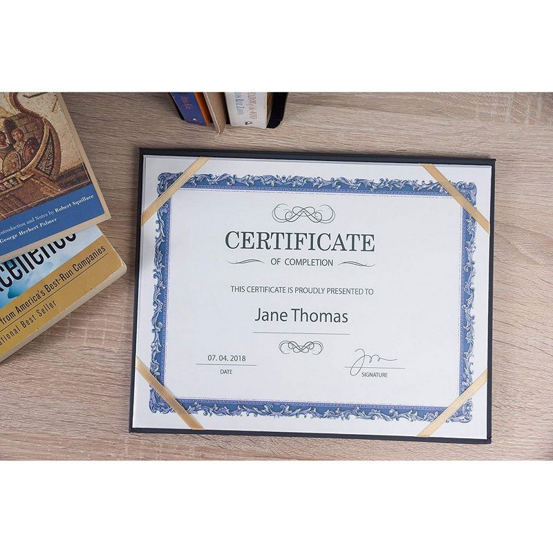 Best Paper Greetings Certificate Holder - Diploma Cover, Document Cover for Letter-Sized Award Certificate, 11.5x9"