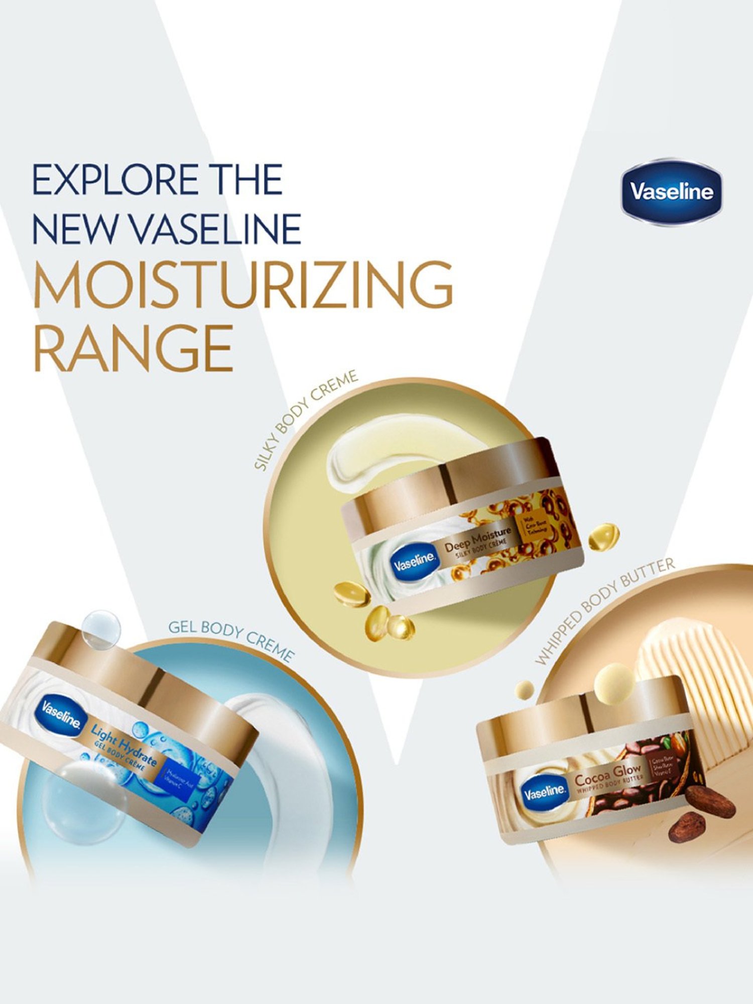 Vaseline Light Hydrate Gel Body Creme - 180 gm