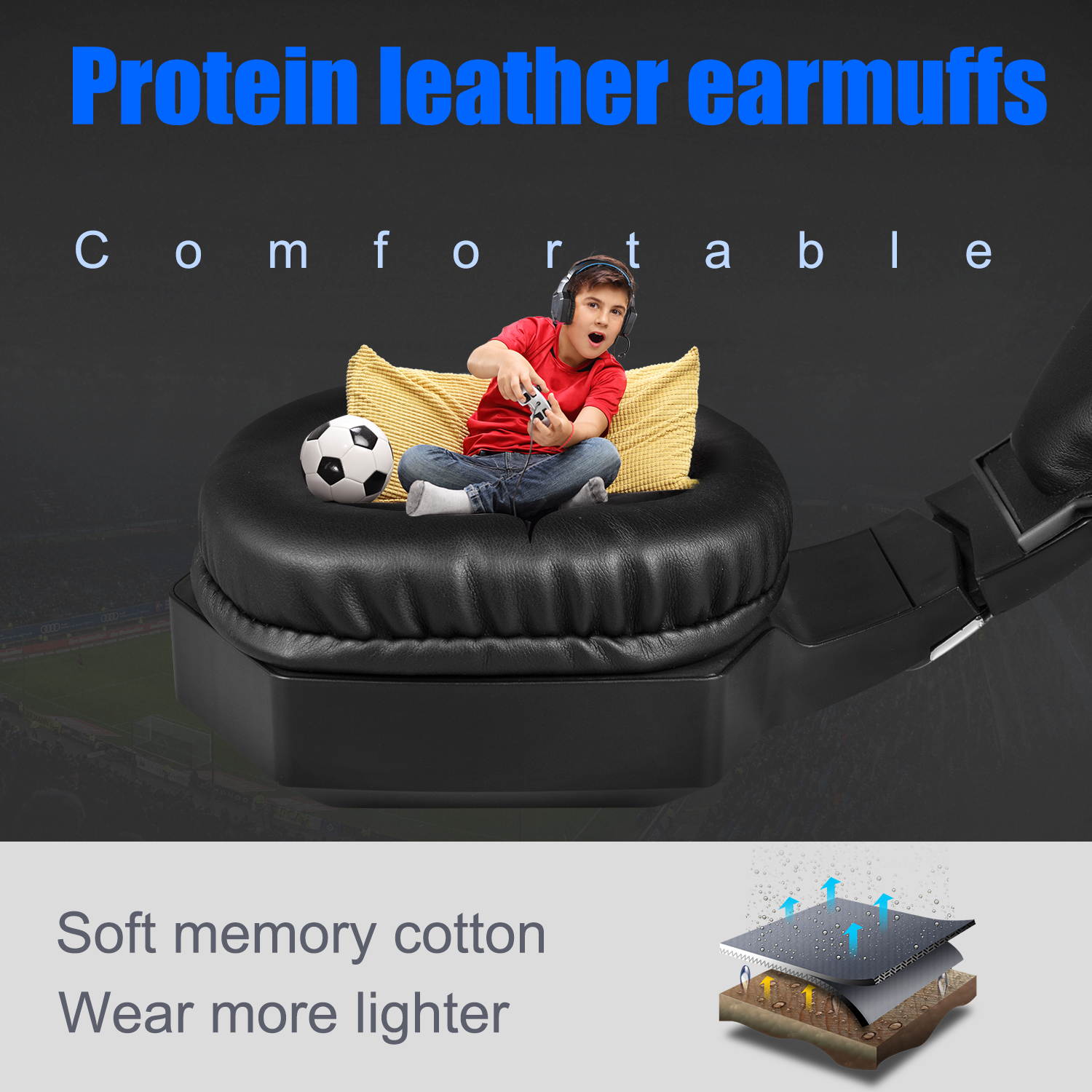 K8 New Xbox One-RGB LED Light,PS4 Gaming Headphones PC Stereo Headset Gamer Earphones with Microphone LED for Computer Laptop