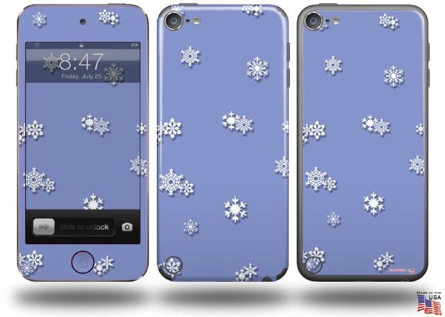 Snowflakes Decal Style Vinyl Skin - fits Apple iPod Touch 5G (IPOD NOT INCLUDED)