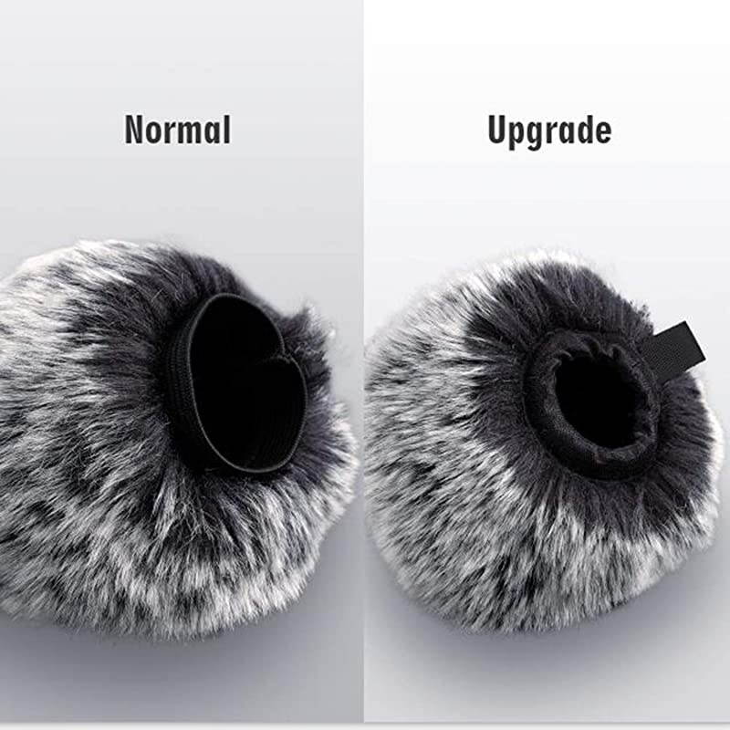 Windscreen for Blue Yeti Nano Foam Cover Furry Windscreen for Yeti Nano  Mic Wind Muff Cover Foam Compatible with Blue Yeti nano Microphone Furry amp Foam Combo 2Pack