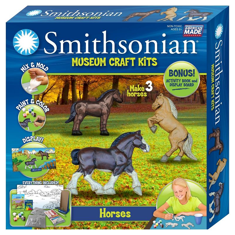 Smithsonian  Museum Crafting Kit - Horses