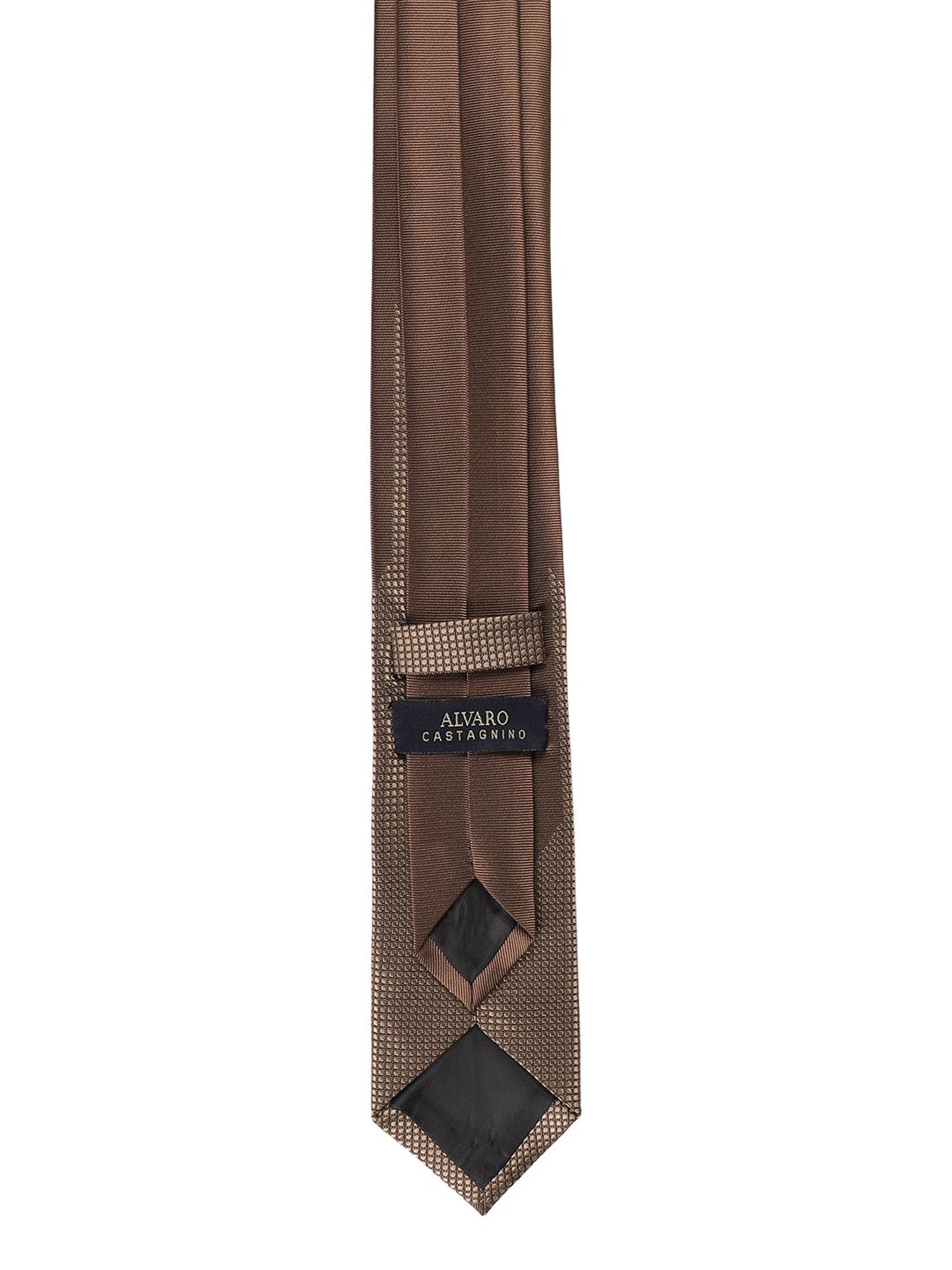 Alvaro Castagnino Paneled Brown Necktie