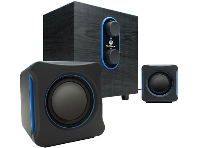 GOgroove SonaVERSE LBr USB Powered 2.1 Computer Speaker System w/ Bass Subwoofer & Dual Stereo Satellite Speakers for Dell , Toshiba , Samsung , HP , Asus , Acer , Lenovo , Sony and More Laptop and PC