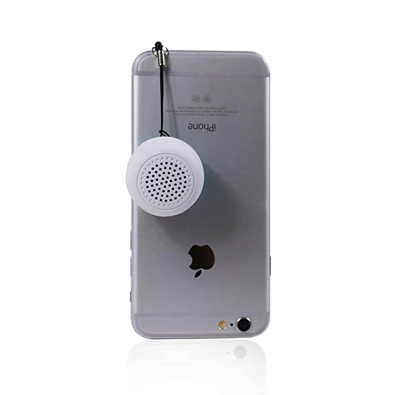 Mini Bluetooth Speaker Small Size but Great Sound QualityPhoto Selfie Button Answer Phone CallsBTS0011 White