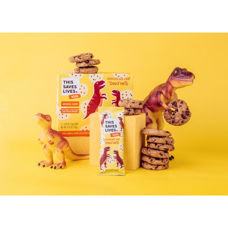 This Saves Lives Chocolate Chip Dino-Mite Snack Bars - 5ct