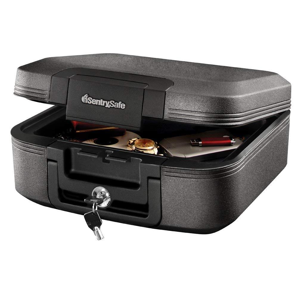 SentrySafe CHW20221 Fireproof Box and Waterproof Box with Key Lock 0.28 Cubic Feet