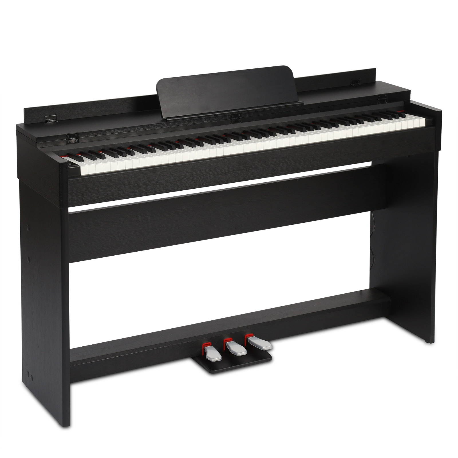88 Key Piano Electric Digital Keyboard LCD Keyboard with Stand & 3 Pedal Board