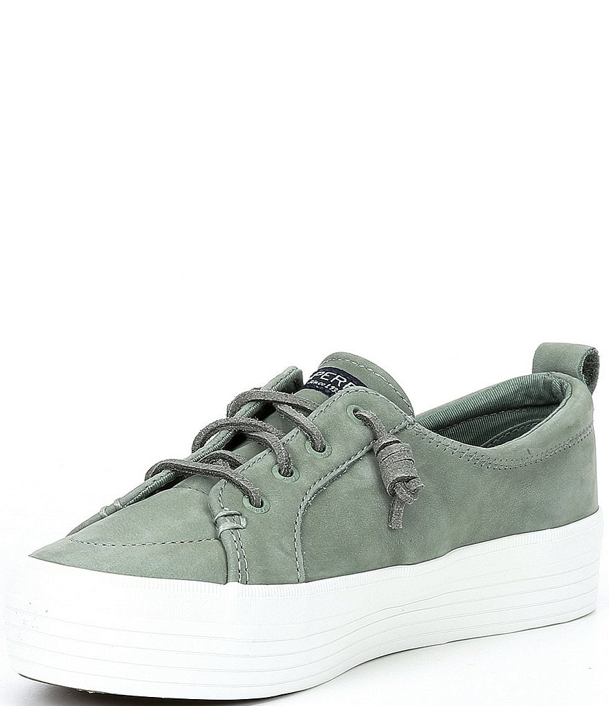 Sperry Women's Crest Vibe Leather Platform Sneakers