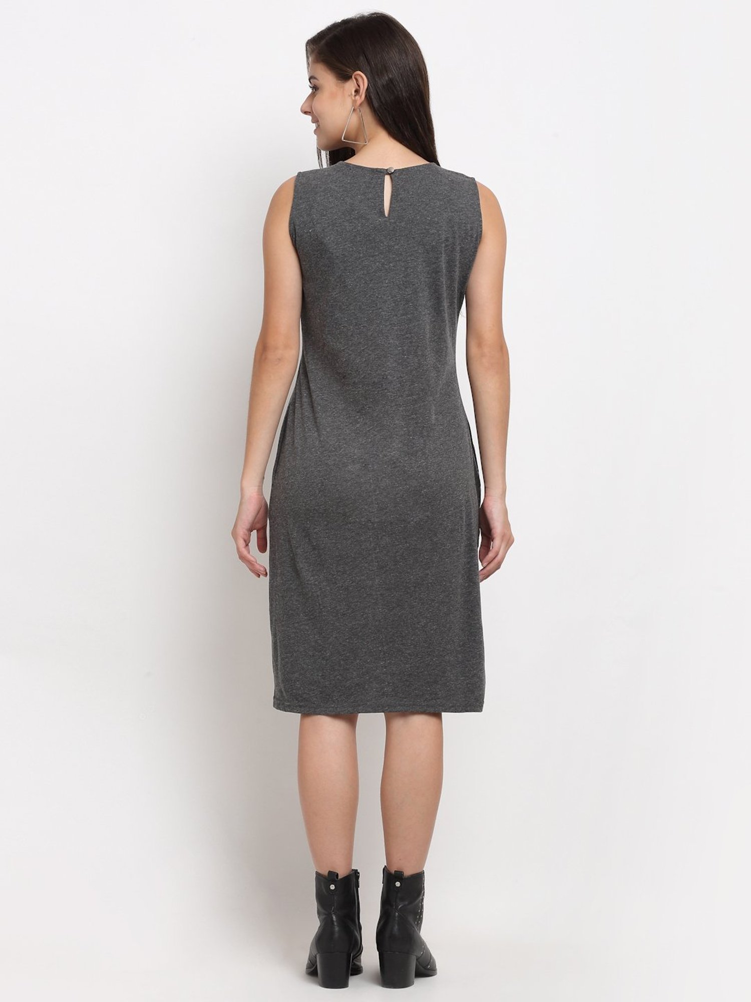 BRINNS Dark Grey Midi A Line Dress