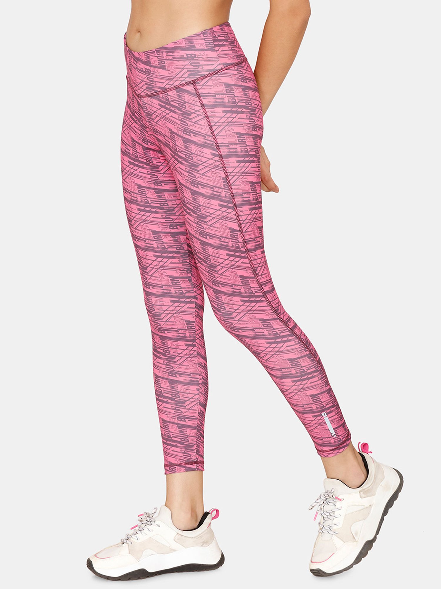 Zelocity by Zivame Purple Graphic Print Tights