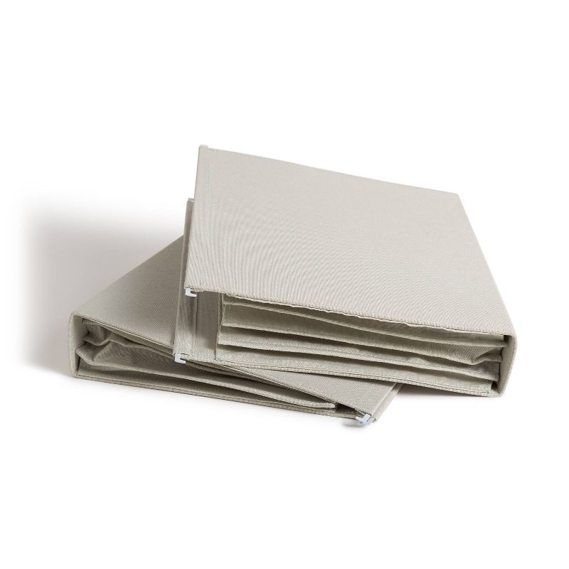 U Brands 2pk 4 Pocket Extra Capacity Linen Hanging File Folder - Coastal Comfort