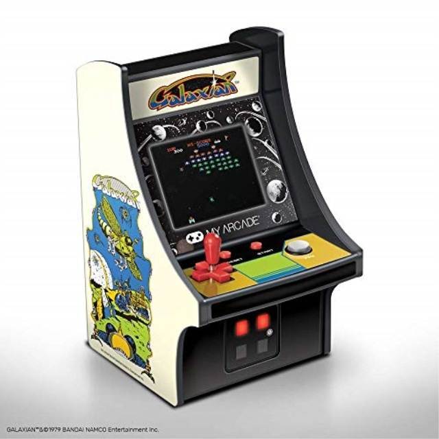 MY ARCADE Bandai Namco GALAXIAN 6" Micro Arcade Machine Portable Handheld Video Game