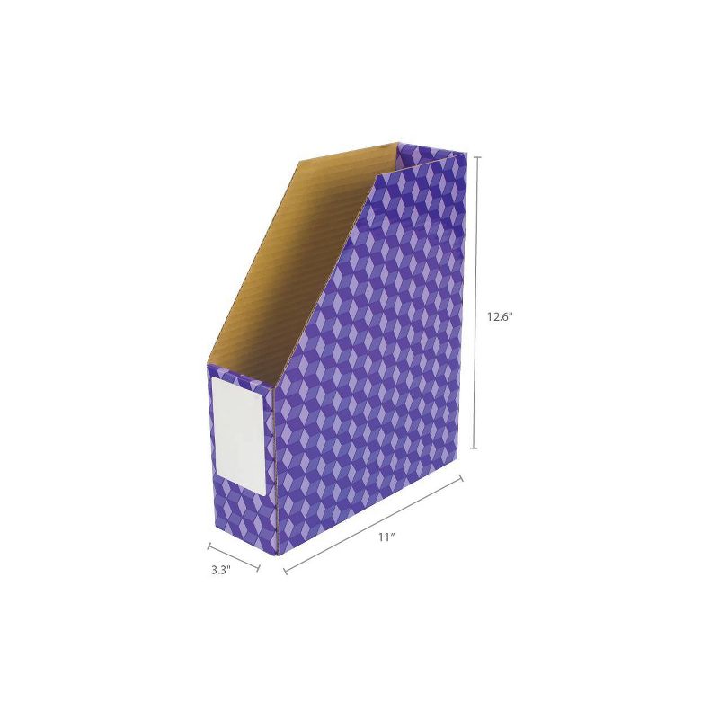 Storex 6ct Corrugated Magazine Files - Multicolor