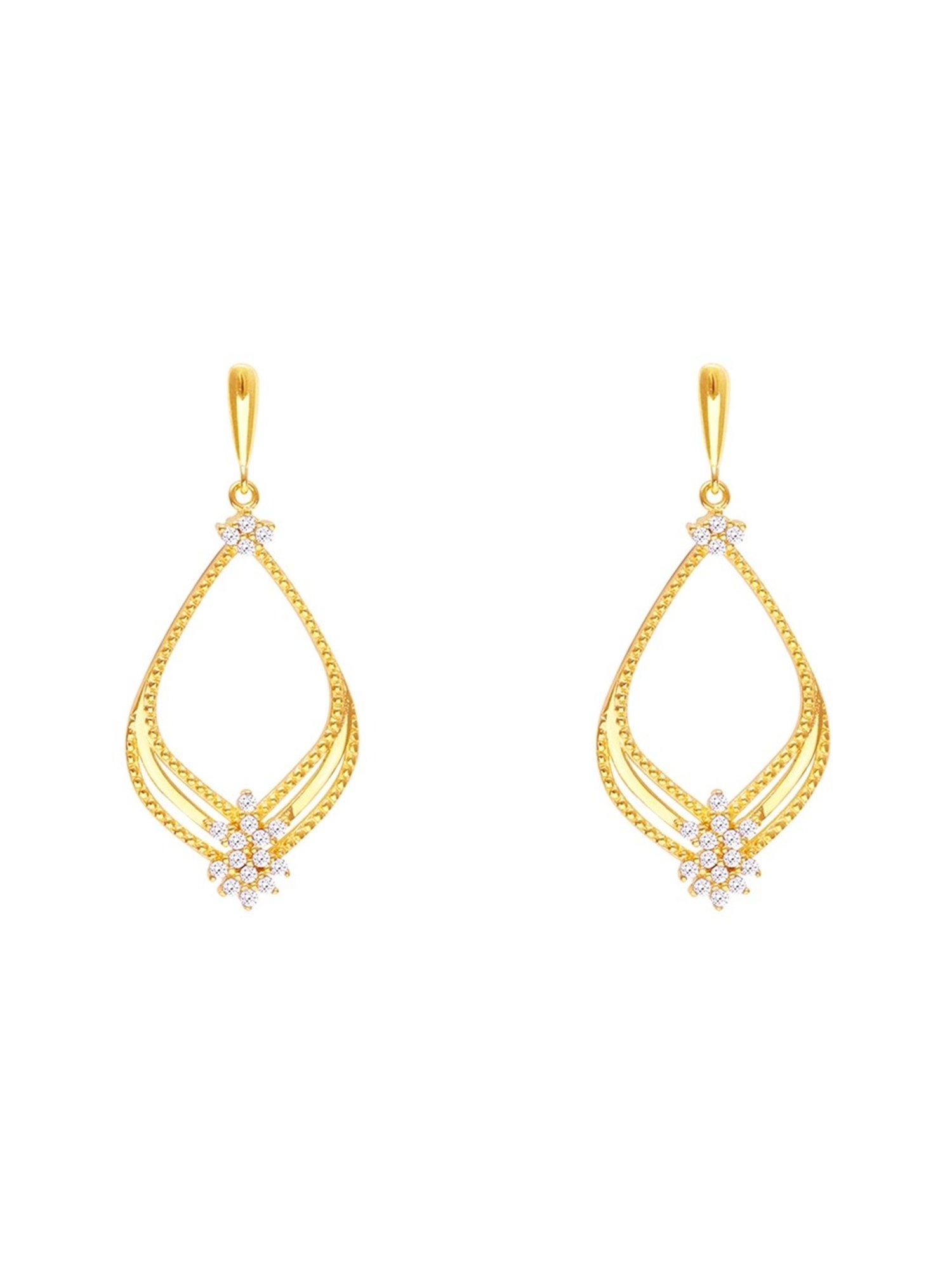 GIVA 92.5 Sterling Silver Princess Drop Earrings for Women