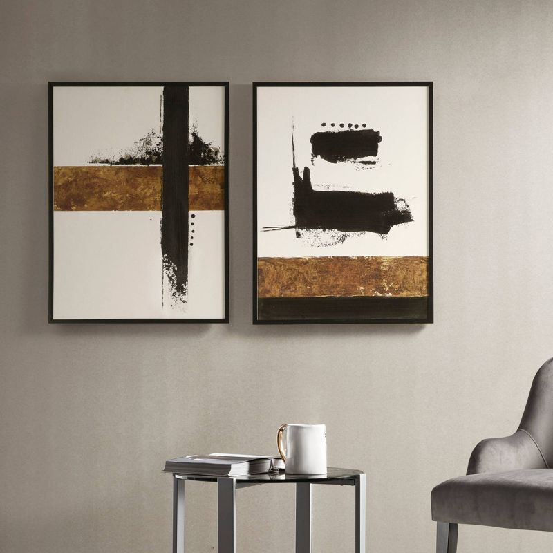 Kinetic I Framed Gel Coated Canvas - Martha Stewart