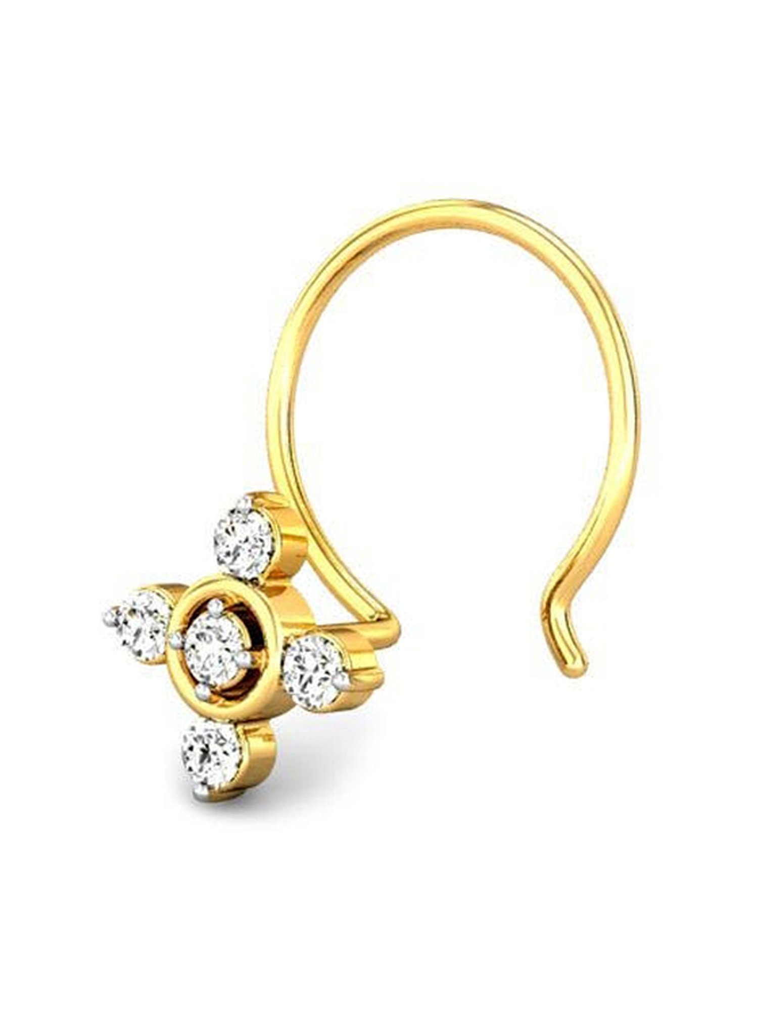 Malabar Gold and Diamonds 18 kt Gold & Diamond Nosepin