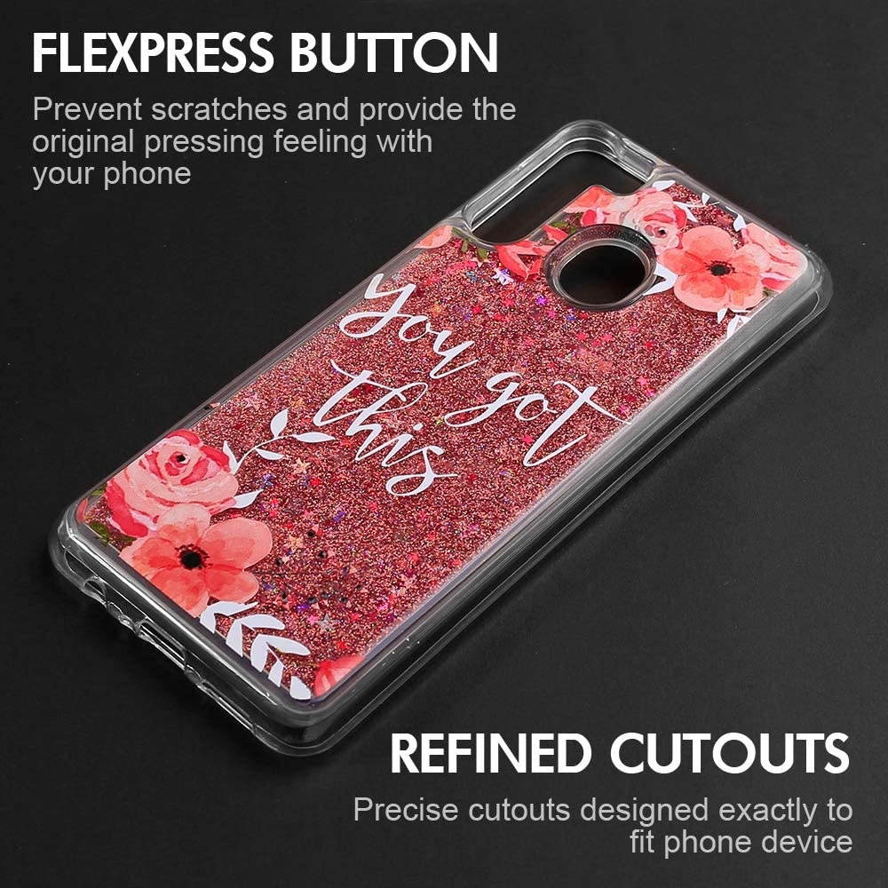 REDShield Waterfall Liquid Sparkling Quicksand TPU CASE for Samsung Galaxy A21 - BOSS Lady