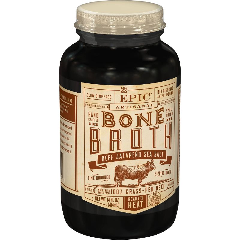 Epic Jalepeno Beef Broth - 14oz