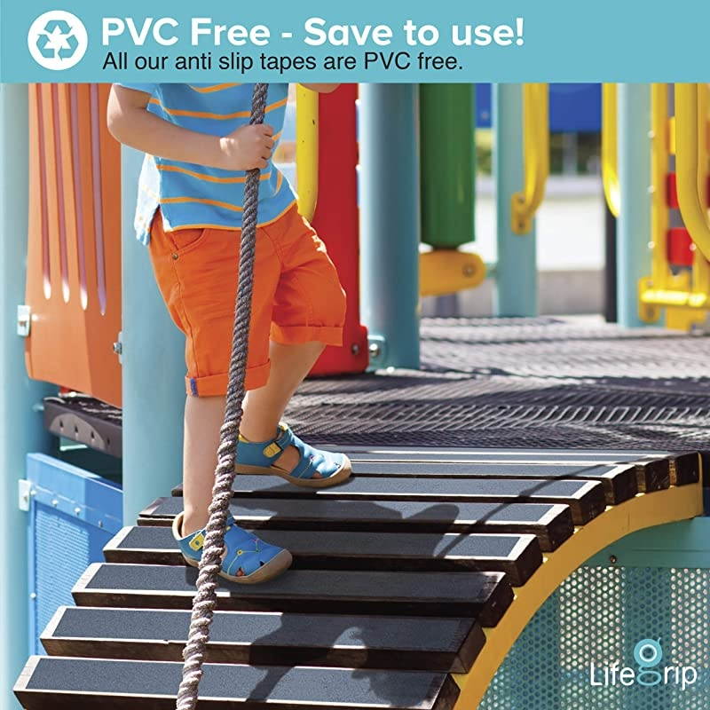 Anti Slip Safety Tape, Non Slip Stair Tread, Textured Rubber Surface, Comfortable for Barefoot, 4 inch X 30 foot, Grey