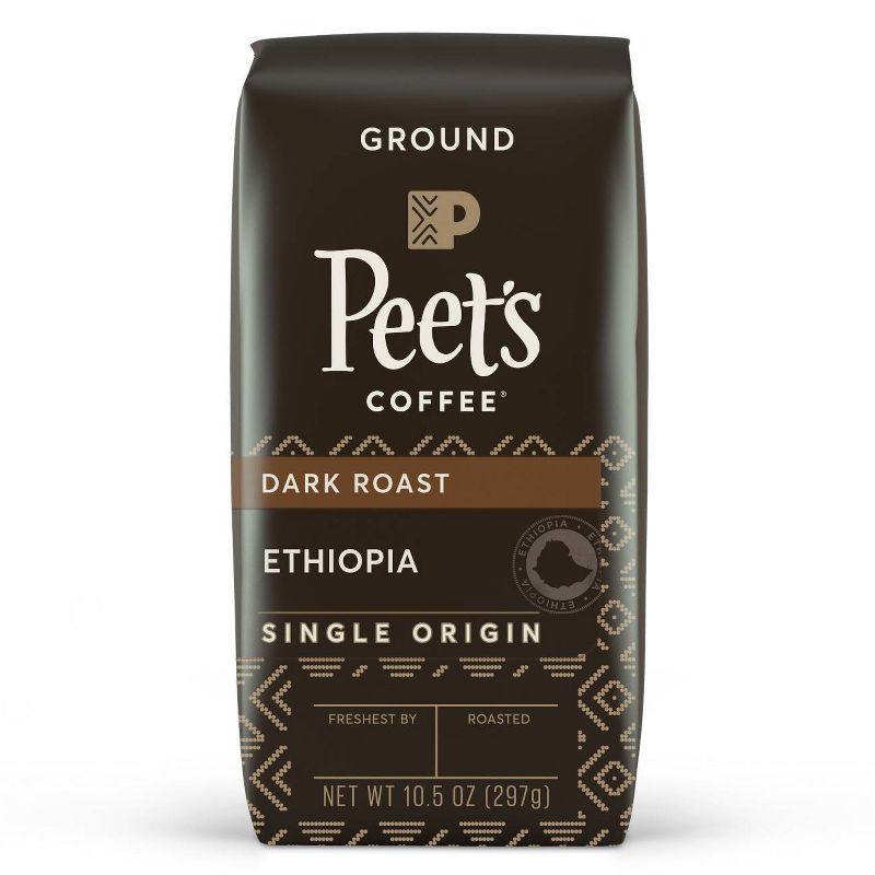 Peet's Ethiopia Single Origin Dark Roast Ground Coffee 10.5oz
