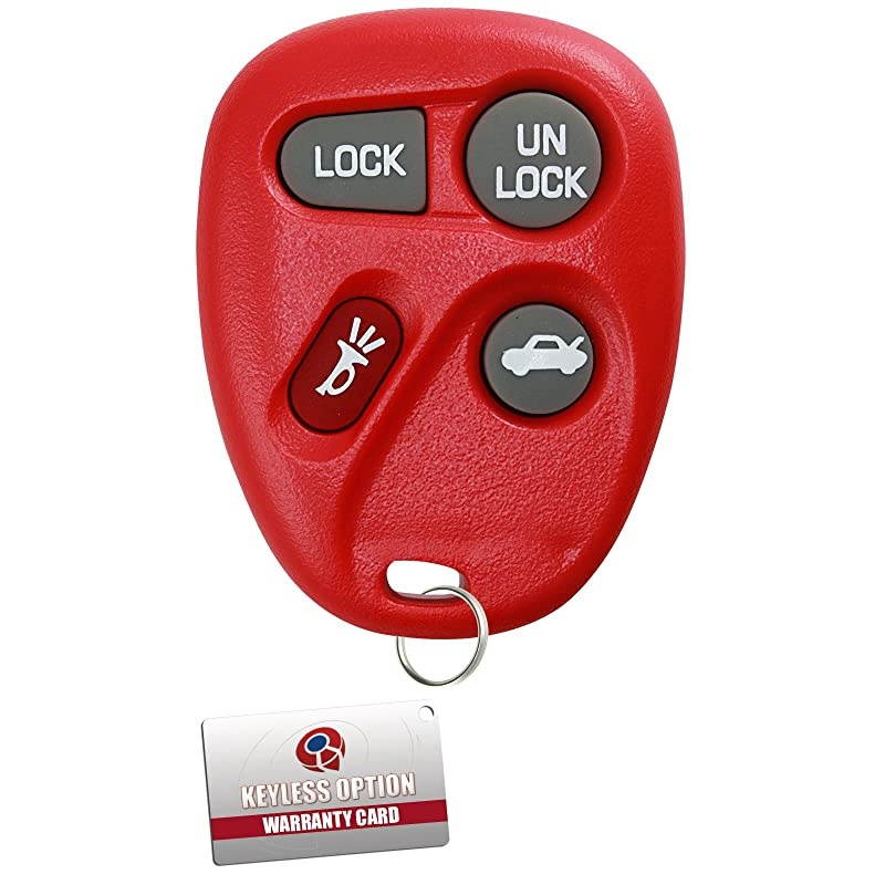 Keyless Entry Remote Key Fob Replacement for 10443537 Red