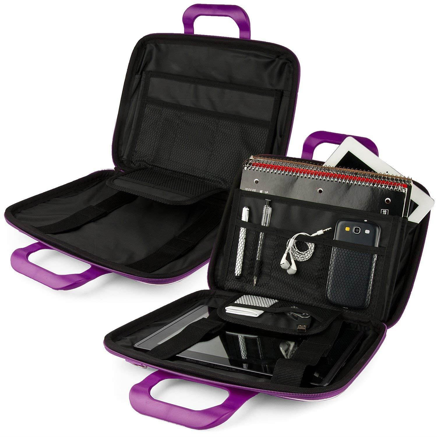 SumacLife Violet Nostalgic Cady Carrying Case Bag for LG G Pad X II/X/II 10.1"