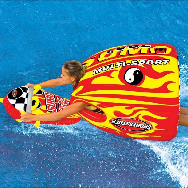 SPORTSSTUFF 53-1807 Sumo & Splash Guard Combo Single Rider Towable & 50/60' Rope