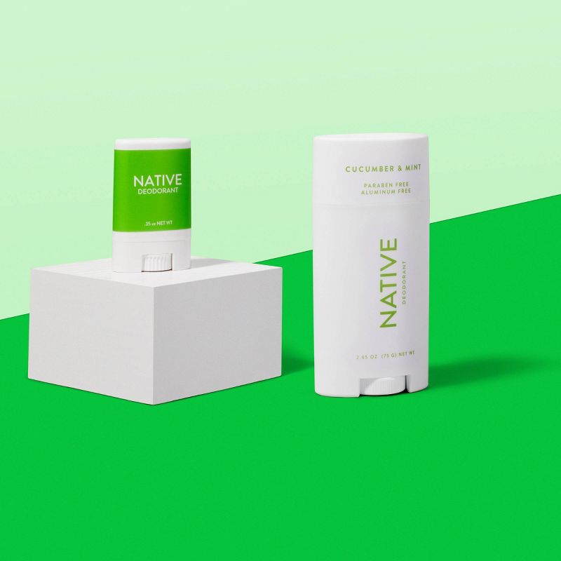 Native Cucumber & Mint Mini Deodorant for Women -  Trial Size - 0.35oz