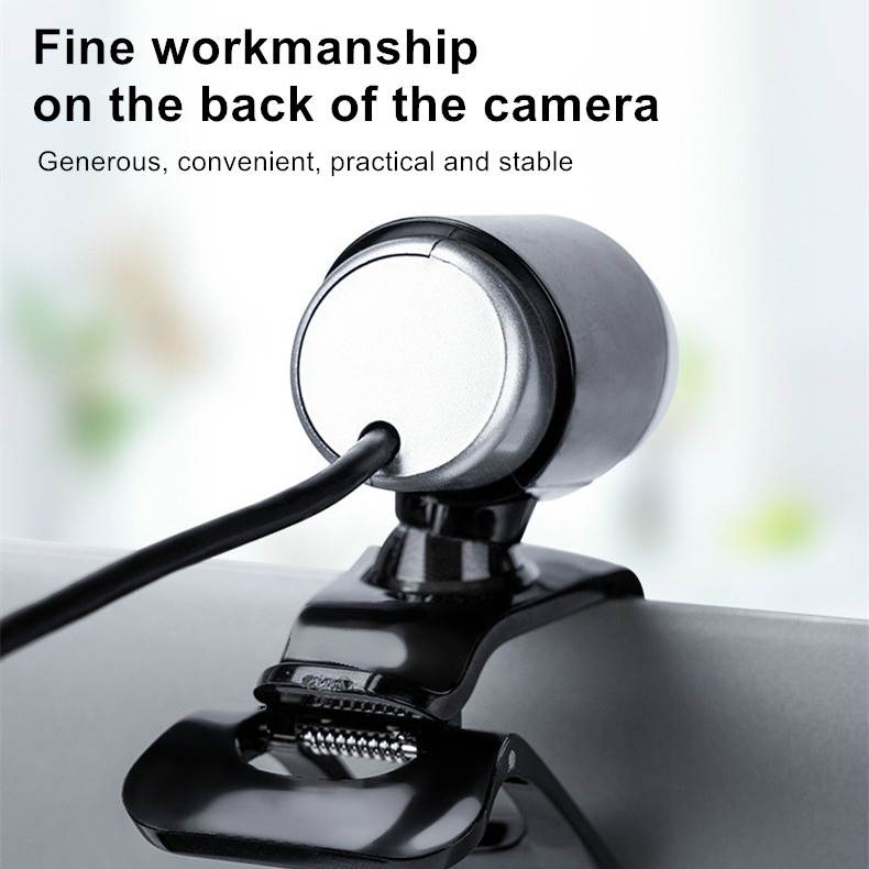 Webcam 480P HD USB Camera Rotatable Web Cam with Mic for Computer Laptop