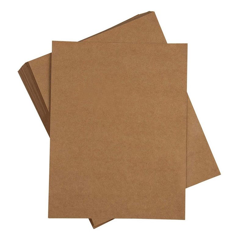Sustainable Greetings 50-Pack Kraft Cardstock, Heavyweight Stationery Paper, 80lb, 8.5 x 11 Inches