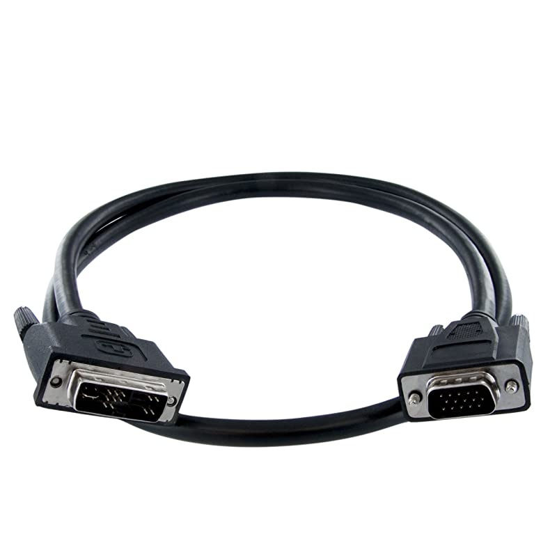 com 10 ft DVI to VGA Display Monitor Cable - DVI to VGA connector - 10ft DVI to VGA Cable - DVI to VGA Converter (DVIVGAMM10)
