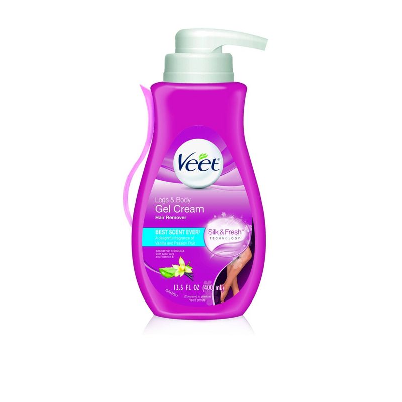 Veet Aloe Vera Legs & Body Hair Remover Gel Cream - 13.5 fl oz