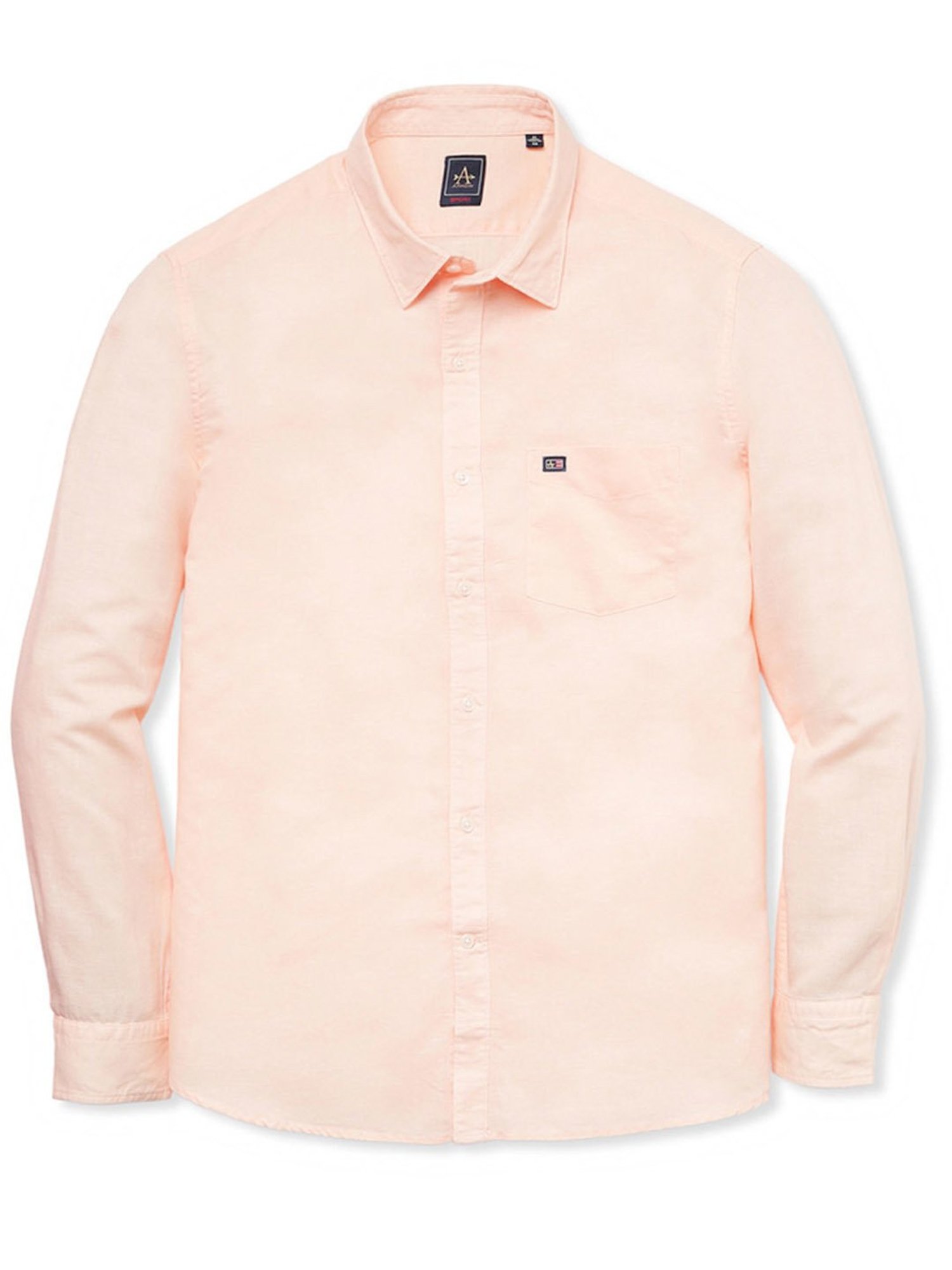 Arrow Peach Cotton Slim Fit Shirt