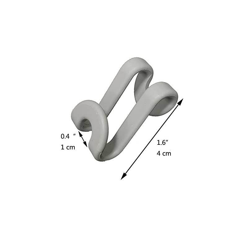 60 pcs Connector Hooks for Hangers, Cascading Hanger Hooks, Space Saving Hangers Hooks