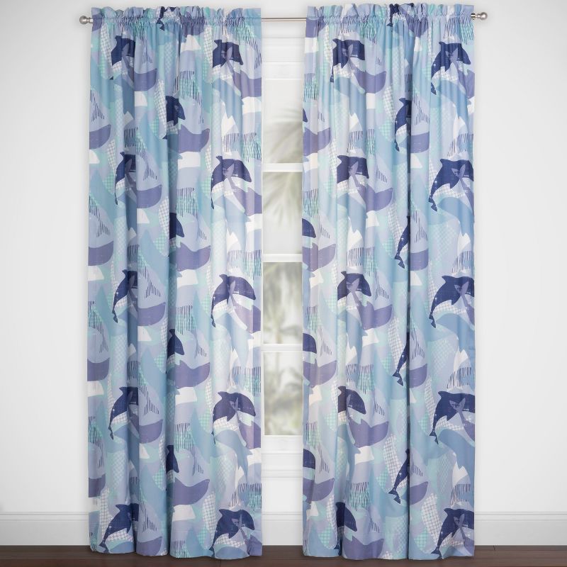 Crayola Pointillist Pansy Curtain Panel