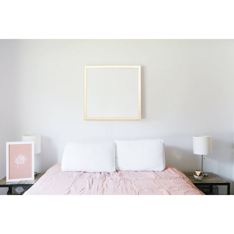 24" x 24" Blank Background Magnet Board Gold/White - Petal Lane