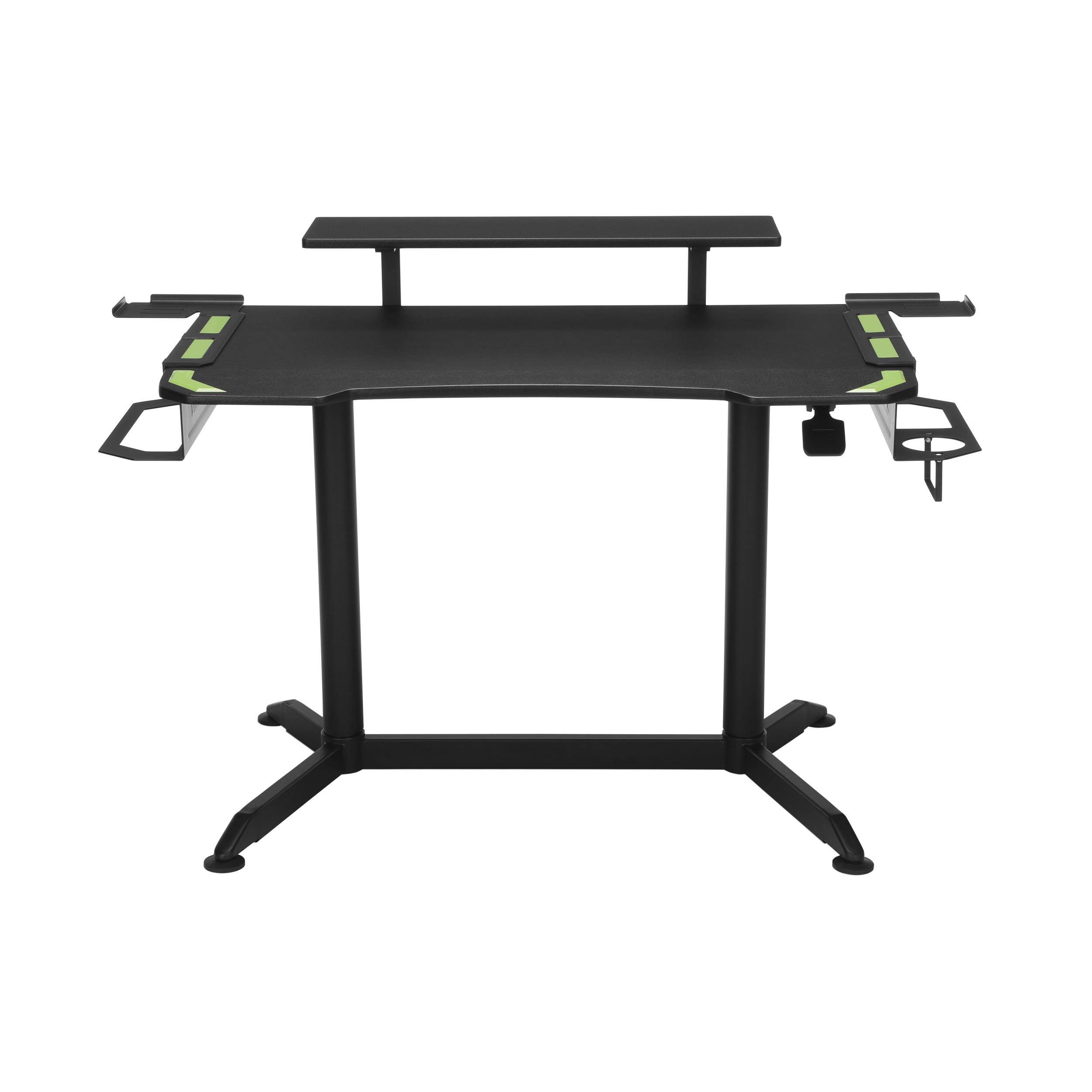 RESPAWN 3010 Gaming Computer Desk - Ergonomic Height Adjustable Gaming Desk, in Green (RSP-3010-GRN)