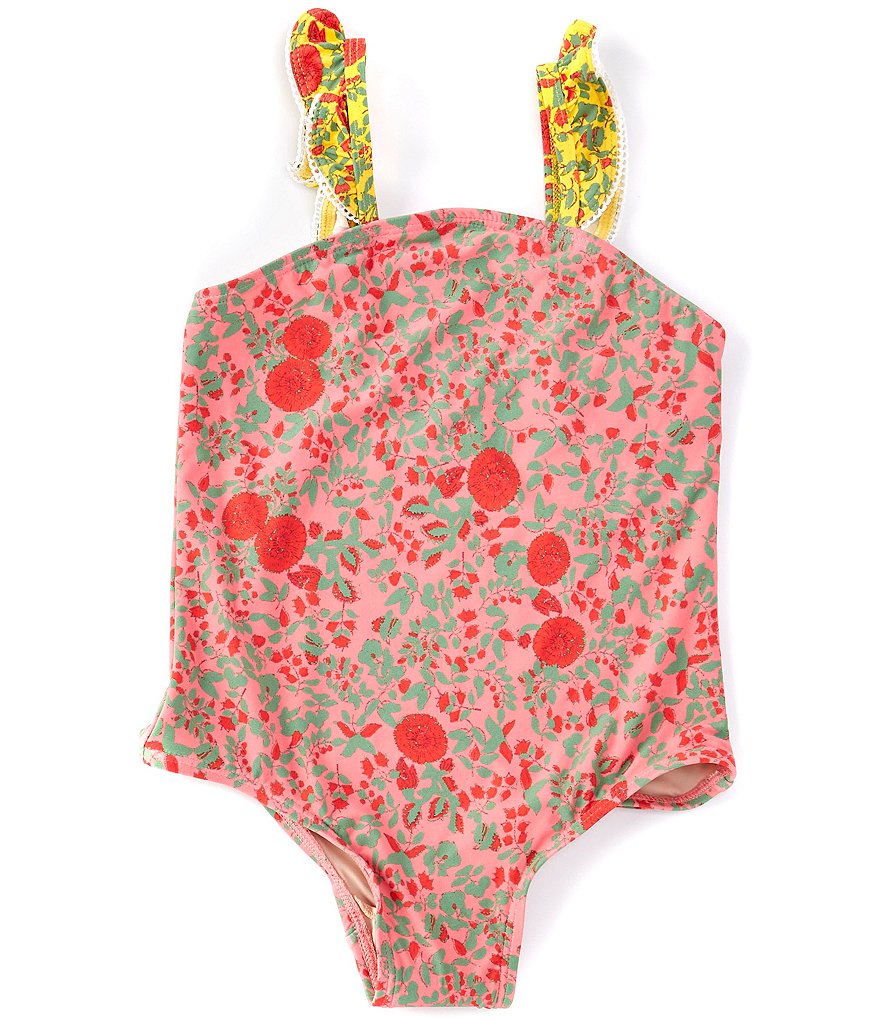 Tea Collection Little Girls 2-6 Printed Ruffled Tankini