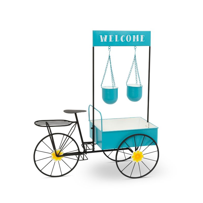 Set of 2 Planters with Stand Gold - CosmoLiving by Cosmopolitan