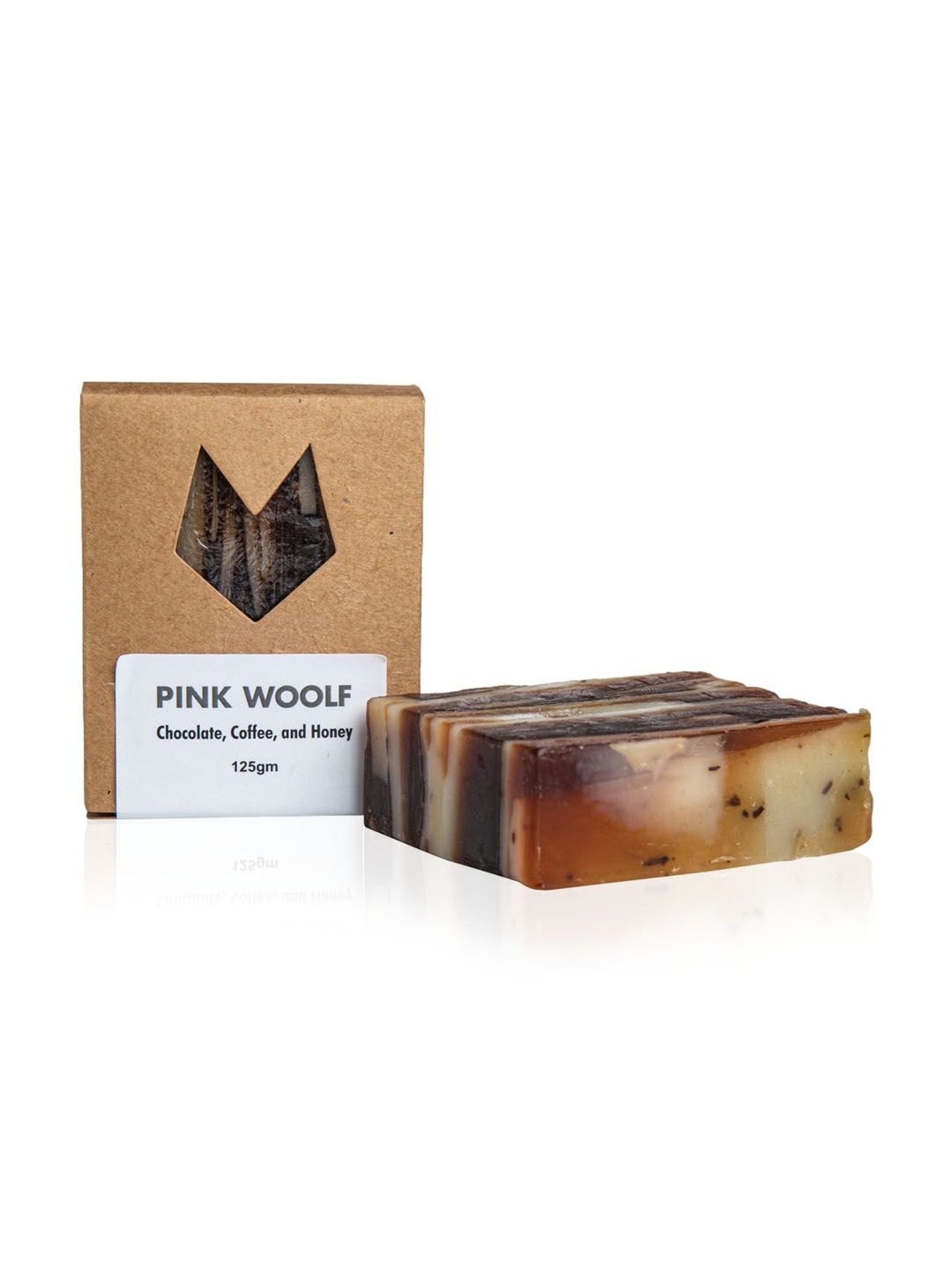 Pink Woolf Organic Bath Bar Soap Chocolate, Coffee and Honey - 125 gm