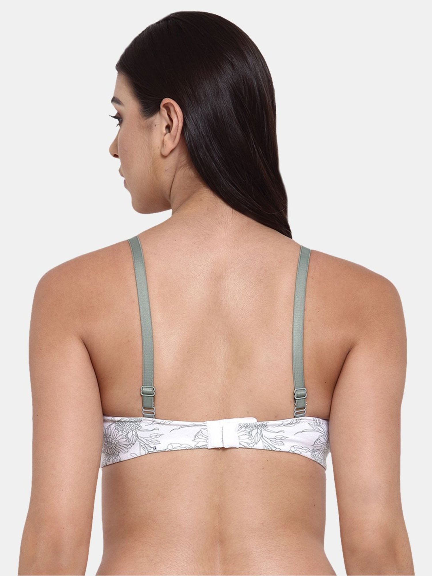 Inner Sense Green Non Wired Padded Bralette Bra (Pack Of 3)